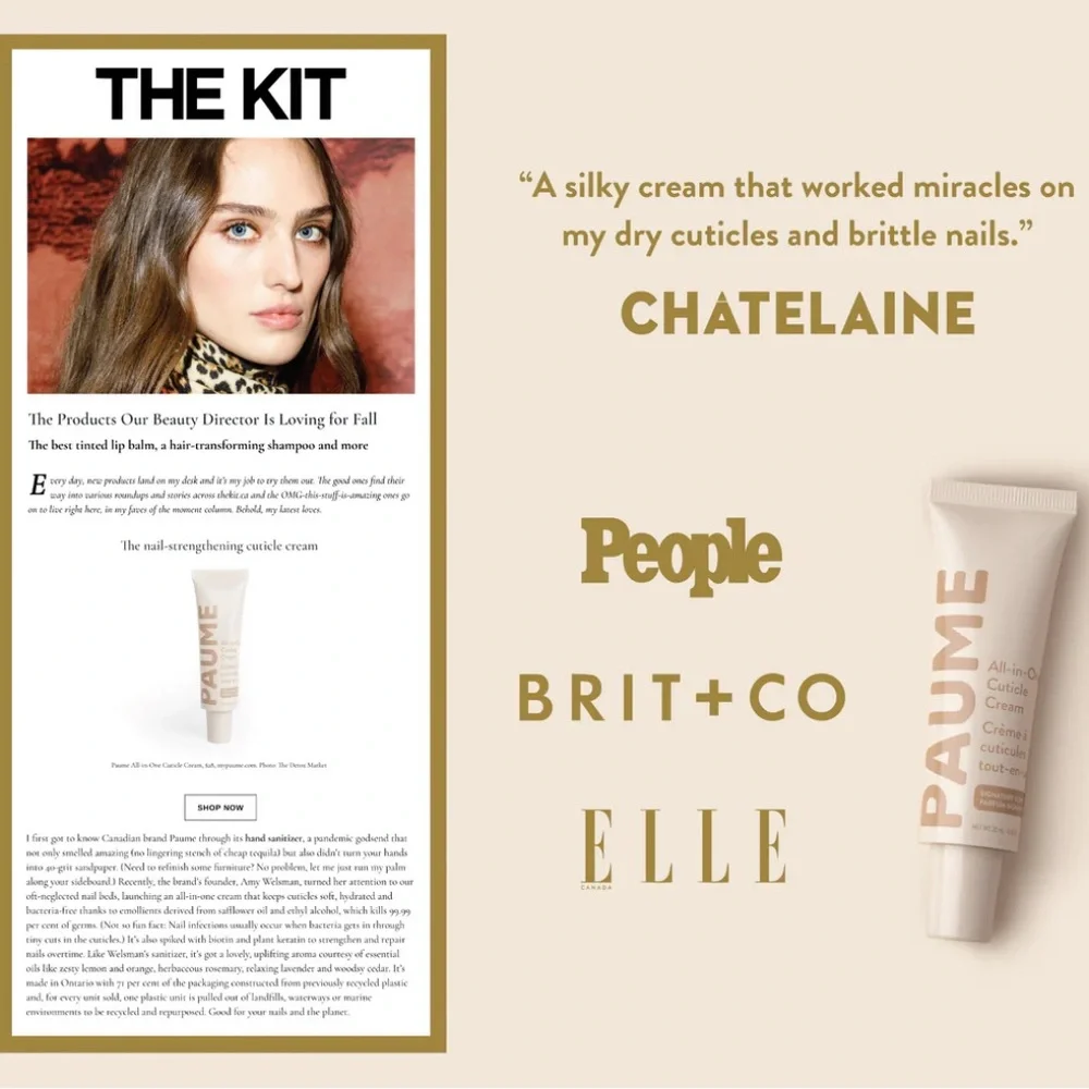 NIB! Paume All-in-One Cuticle & Nail Cream